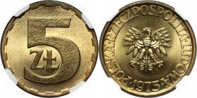 PRL, 5 złotych 1975