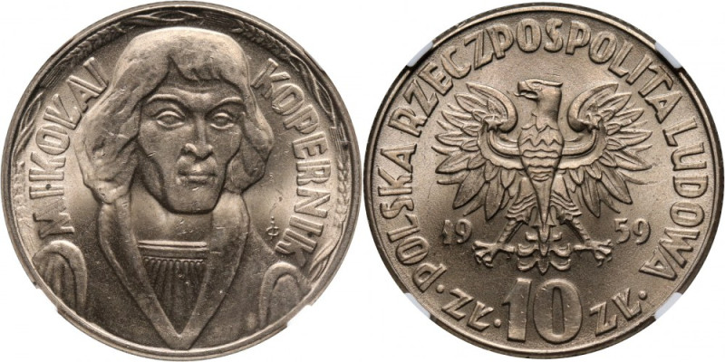 PRL, 10 złotych 1959, Mikołaj Kopernik Mennicze. Reference: Parchimowicz 224a
G...