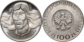 PRL, 100 złotych 1973, Mikołaj Kopernik, PRÓBA, nikiel
