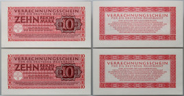 Germany, Third Reich, Wehrmacht, set of banknotes 10 marks 1944, (2 pieces)