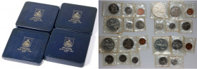 Bermuda, annual sets of coins from 1970, (4 pieces)