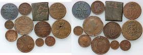 Europe, Scandinavia, set of coins from 1747-1853, (12 pieces)