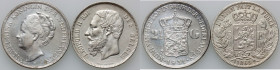 Netherlands / Belgium, set of coins from 1869-1931, (2 pieces)