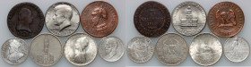 World, set of coins from 1812-1976, (7 pieces)