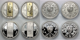 Andorra, set of coins from 1994-1995, (4 pieces)