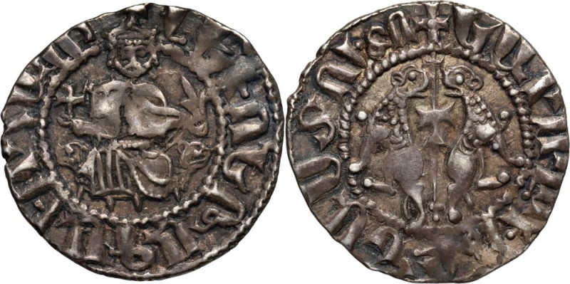 Armenia, Kingdom in Cilicia, Levon I 1198-1219, Tram Weight 2,96 g. Waga 2,96 g....