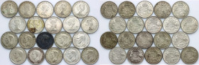 Australia, set of 1 Florin coins from 1942-1961, (20 pieces)