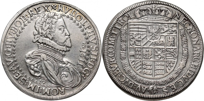 Austria, Rudolf II, Thaler 1611, Hall Silver 28,40 g.
Srebro 28,67 g. Delikatna...
