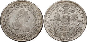 Austria, Joseph II, 20 Kreuzers 1778 B SK PD, Kremnica