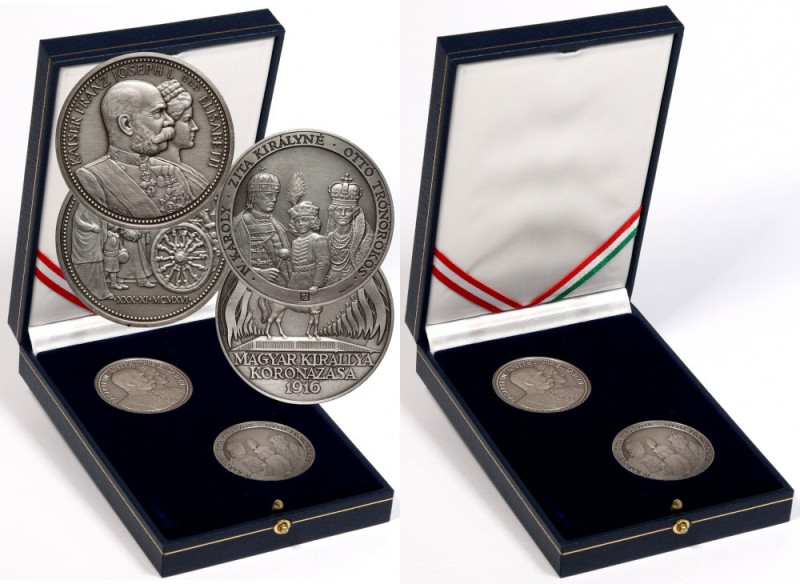 Austria / Hungary, 2006 silver medal set, (2 pieces) Silver 900, weight (total) ...