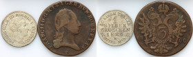 Austria / Germany, set of coins from 1800-1826, (2 pieces)