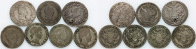 Austria, set of 5 Kreuzer coins from 1820-1840, (7 pieces)