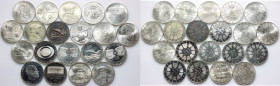 Austria, set of silver coins 50 Schillings from the 20th century, (20 pieces)