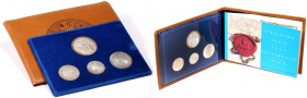 Austria, silver coin set from 1965, University of Vienna, (4 pieces)
