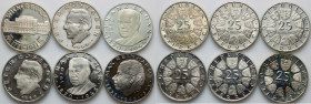 Austria, set of silver coins 25 Schillings from 1969-1973, (6 pieces)
