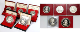 Bahamas, set of coins from 1973-1977, (5 pieces)