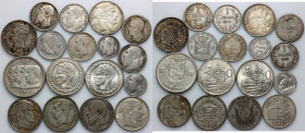 Belgium, set of coins from 1867-1958, (17 pieces)