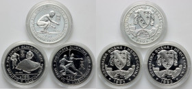 Bosnia and Herzegovina, set of silver coins 750 Dinara 1993, Olympic Games, (3 pieces)