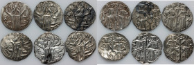 Bulgaria, Ivan Alexander 1331-1371 and Michael Asen IV 1322-1355, set of Gros, (6 pieces)