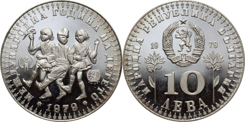 Bulgaria, 10 Leva 1979, Sofia, International Year of the Child, Unicef Mintage 1...