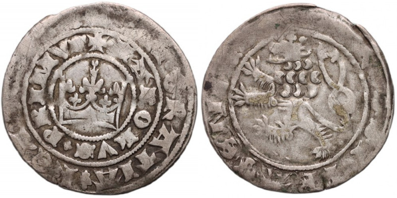 Bohemia, Charles IV 1346-1378, Prague Groschen Silver 3,12 g. Srebro 3,12 g. Nie...