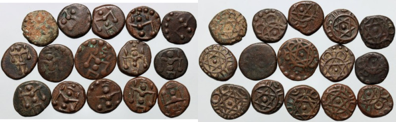 India, Travancore, coin set, (15 pieces) Weight (total) 9,16 g, diameters from 7...