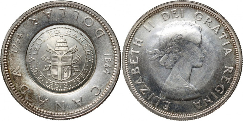 Canada, Elizabeth II, 1 Dollar 1964, 100th Anniversary of the Charlottetown and ...