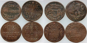Netherlands, set of coins from 1663-1771, (4 pieces)