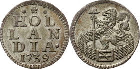 Netherlands, Holland, 1 Duit 1739, Dordrecht