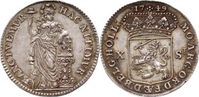 Netherlands, Holland, 10 Stuivers 1749, Dordrecht