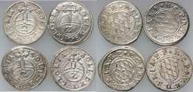 Germany, Bavaria, Maximilian I, set of 2 Kreuzers coins ND (1623), Munich, (4 pieces)