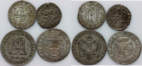 Germany, set of coins from the 17th-18th centuries, (4 pieces)