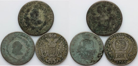 Germany, 18th century 20 Kreuzers coin set (3 pieces)