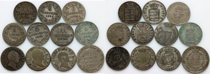 Germany, set of coins from 1805-1856, (11 pieces)