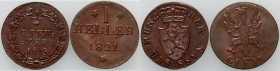 Germany, set of coins from 1819-1821, (2 pieces)