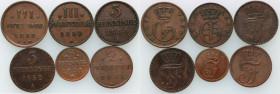 Germany, Mecklenburg, set of coins from 1831-1864, (6 pieces)