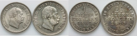 Germany, Prussia, Wilhelm I, set of coins from 1867-1873, (2 pieces)