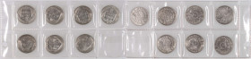 Germany, set of 25 Pfennig from 1909-1912, various mints, (7 pieces)