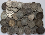 Germany, set of silver coins 1 Mark from the 19th-20th century, (75 pieces)
