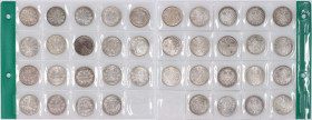 Germany, set of 1 Mark from 1910-1915, various mints, (19 pieces)