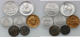 Germany, set of Notgelds from 1917-1923, (7 pieces)