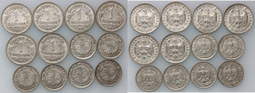 Germany, set of coins from 1927-1936, (12 pieces)