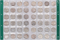 Germany, Third Reich, set of 5 Mark from 1936-1939, various mints, Hindenburg, (24 pieces)