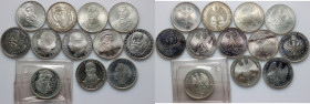 Germany, Federal Republic of Germany, set of silver coins 5 Mark from 1968-1970, (12 pieces)