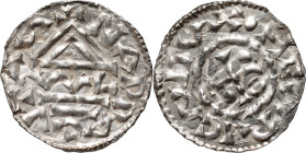 Germany, Bayern, Heinrich II der Zänker 985-995, Denar, Nabburg, mintmaster VVL