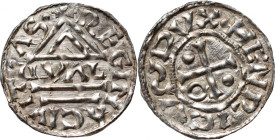 Germany, Bayern, Heinrich II der Zänker 985-995, Denar, Regensburg, mintmaster GVAL