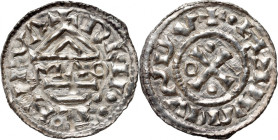 Germany, Bayern, Heinrich II der Zänker 985-995, Denar, Regensburg, mintmaster MAO