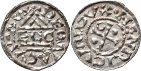 Germany, Bayern, Heinrich IV 1002-1009, Denar, Regensburg, mintmaster ECCO