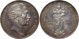 Germany, Bavaria, Miximilian II Josef, 2 Gulden 1855, Munich, Restoration of the Madonna Column