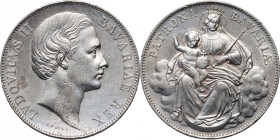 Germany, Bavaria, Ludwig II, Thaler ND (1865)
